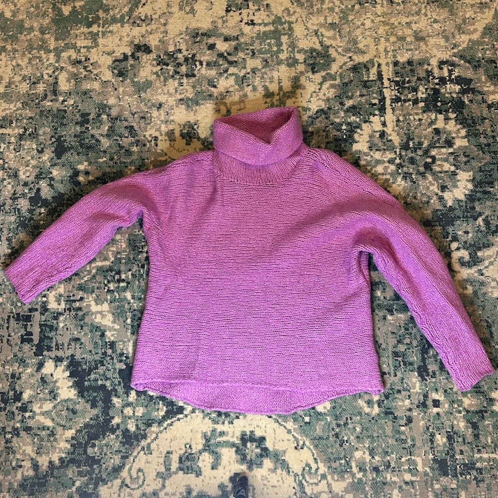 Lauren Ralph Lauren Purple Turtleneck Sweater